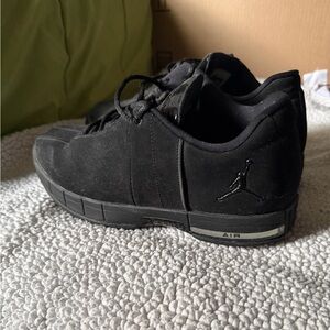 Jordan Black Low-Top Casual Sneakers with Air Detail